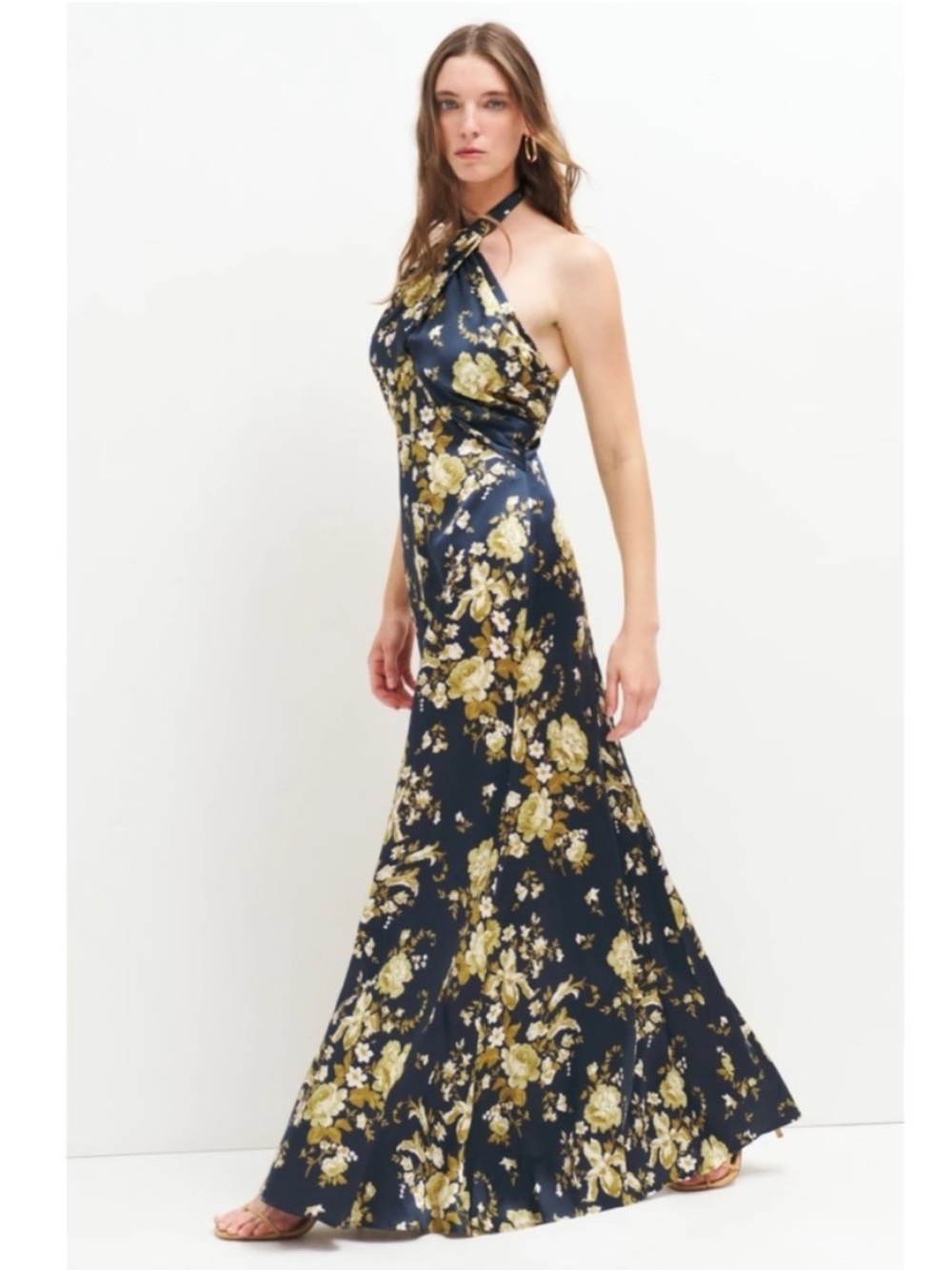 Reformation Veria Silk Dress in Divinity